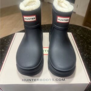 Hunter Woman Black Snow Boots